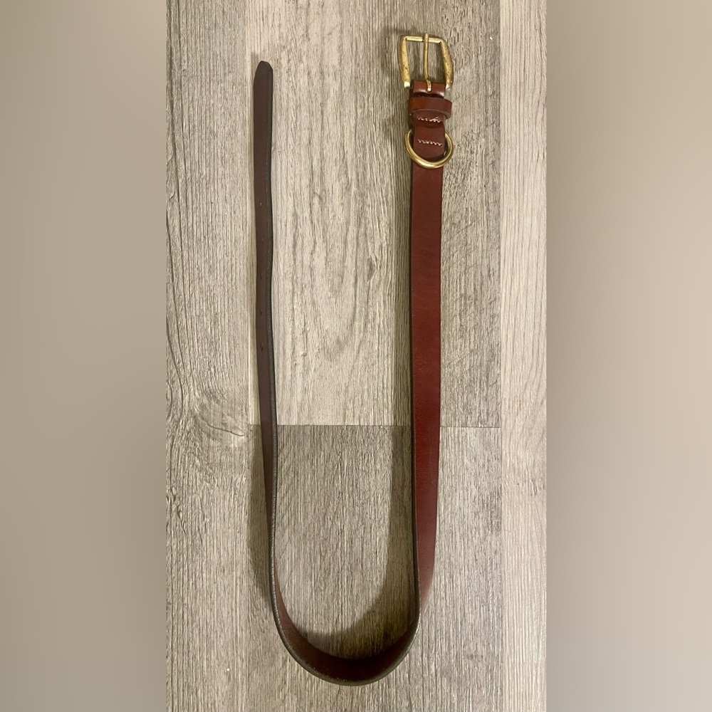 Italian, Genuine Leather, Brown, Women’s Belt